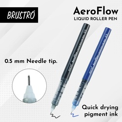 BRUSTRO AeroFlow 0.5 Liquid Roller Pen - Blue